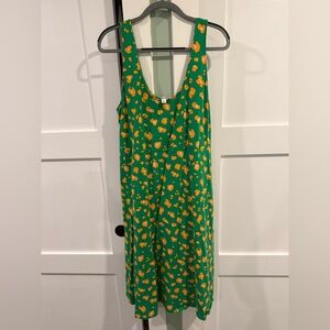 Tabitha Brown for Target Green Dress with Orange Floral Accents